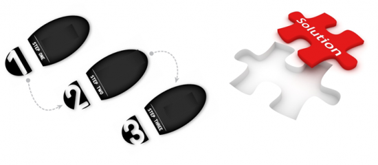 3 steps 3 steps